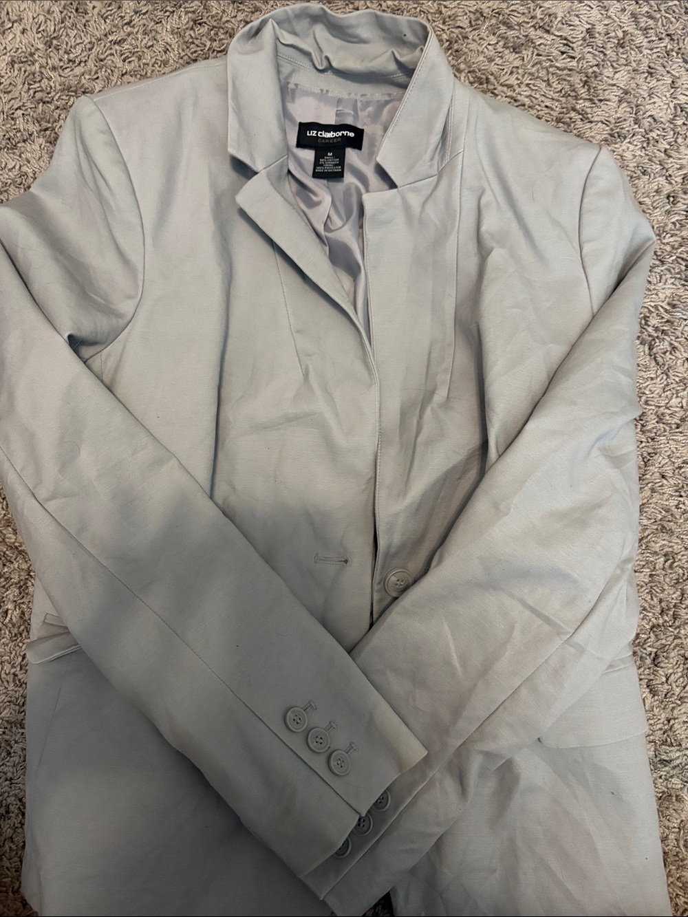 Liz Claiborne Light Gray Women's Blazer